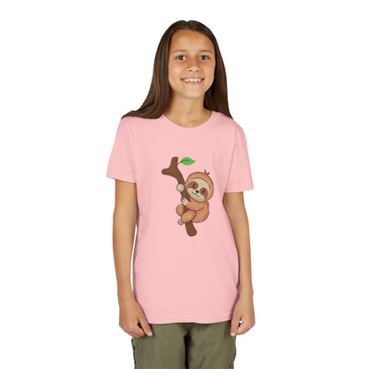 Sloth Tree Branch Youth Tee Shirt by Zoo Guide™