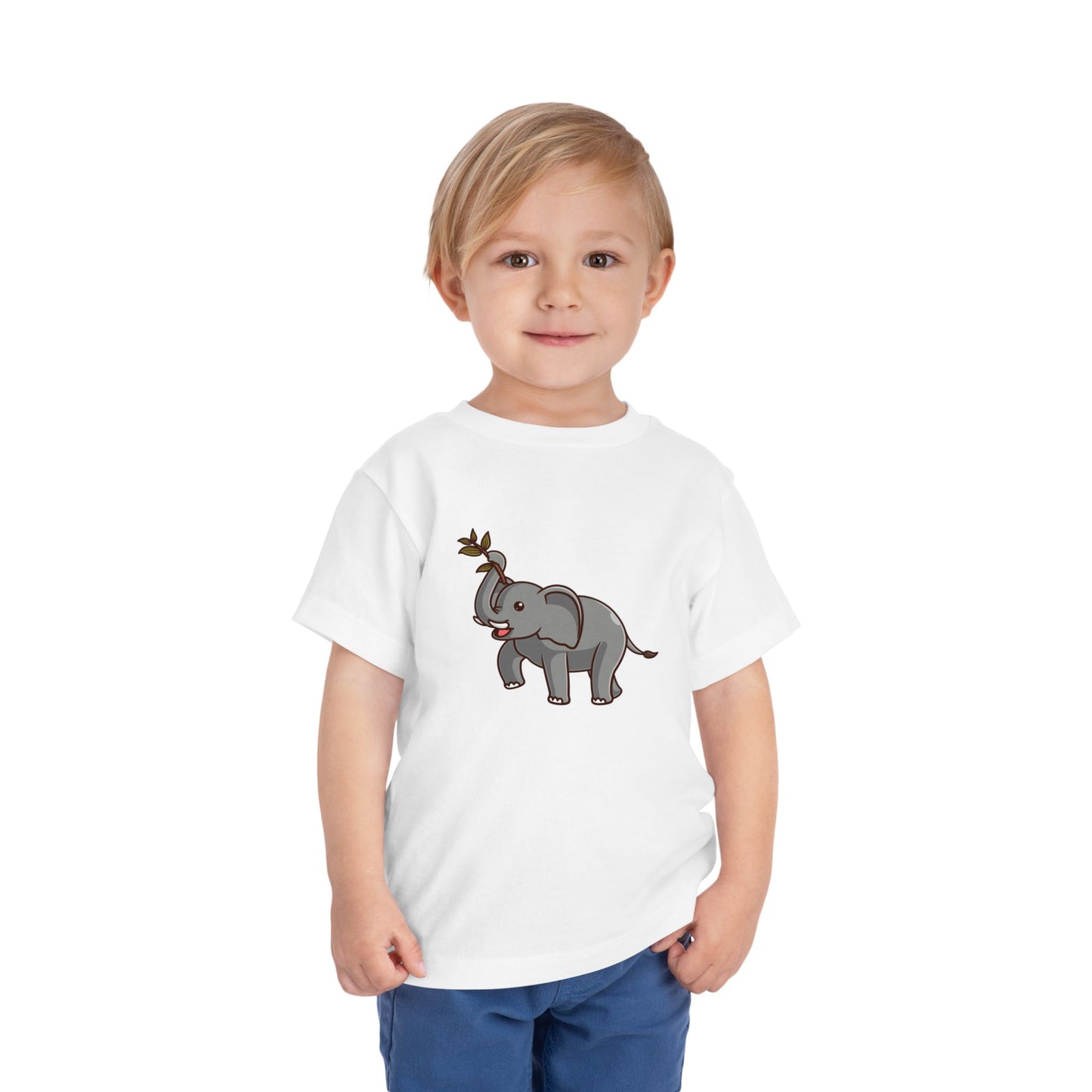 African Elephant Kawaii Style Toddler Tee Shirt by Zoo Guide™