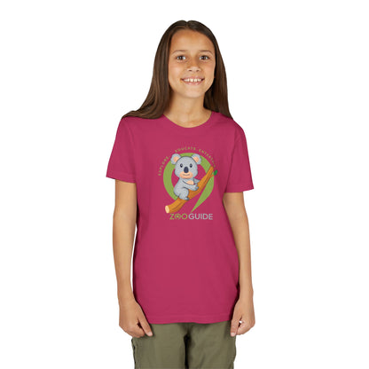 Koala on Branch in Zoo Guide™ Waypoint Icon Youth Tee Shirt by Zoo Guide™