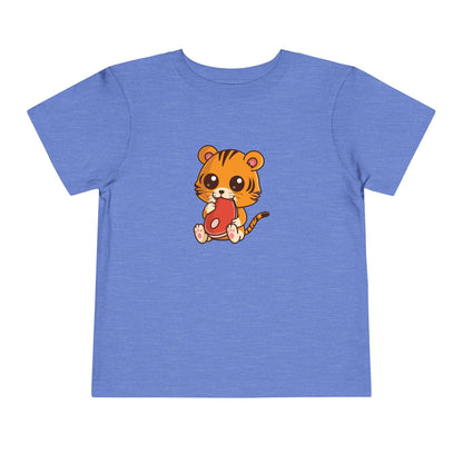 Tiger Snakin' Kawaii Style Toddler Tee Shirt by Zoo Guide™