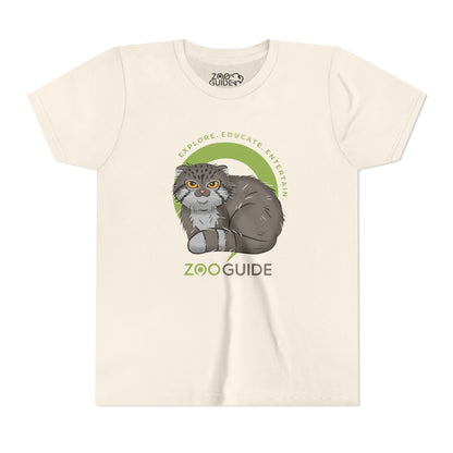 Pallas's Cat in Zoo Guide™ Waypoint Icon Youth Tee Shirt by Zoo Guide™