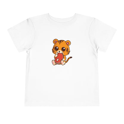 Tiger Snakin' Kawaii Style Toddler Tee Shirt by Zoo Guide™