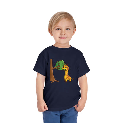 Giraffe Snackin' Kawaii Style Toddler Tee Shirt by Zoo Guide™