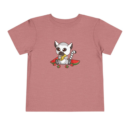 Ring Tailed Lemur Snakin' Kawaii Style Toddler Tee Shirt by Zoo Guide™