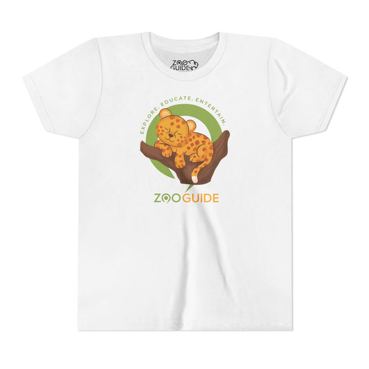 African Leopard in Tree in Zoo Guide™ Waypoint Icon Youth Tee Shirt by Zoo Guide™