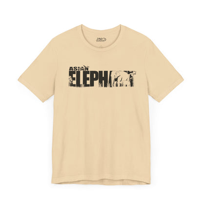 ASIAN ELEPHANT Adult Unisex Tee Shirt by Zoo Guide™