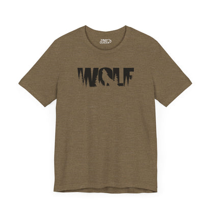 WOLF Adult Unisex Tee Shirt by Zoo Guide™