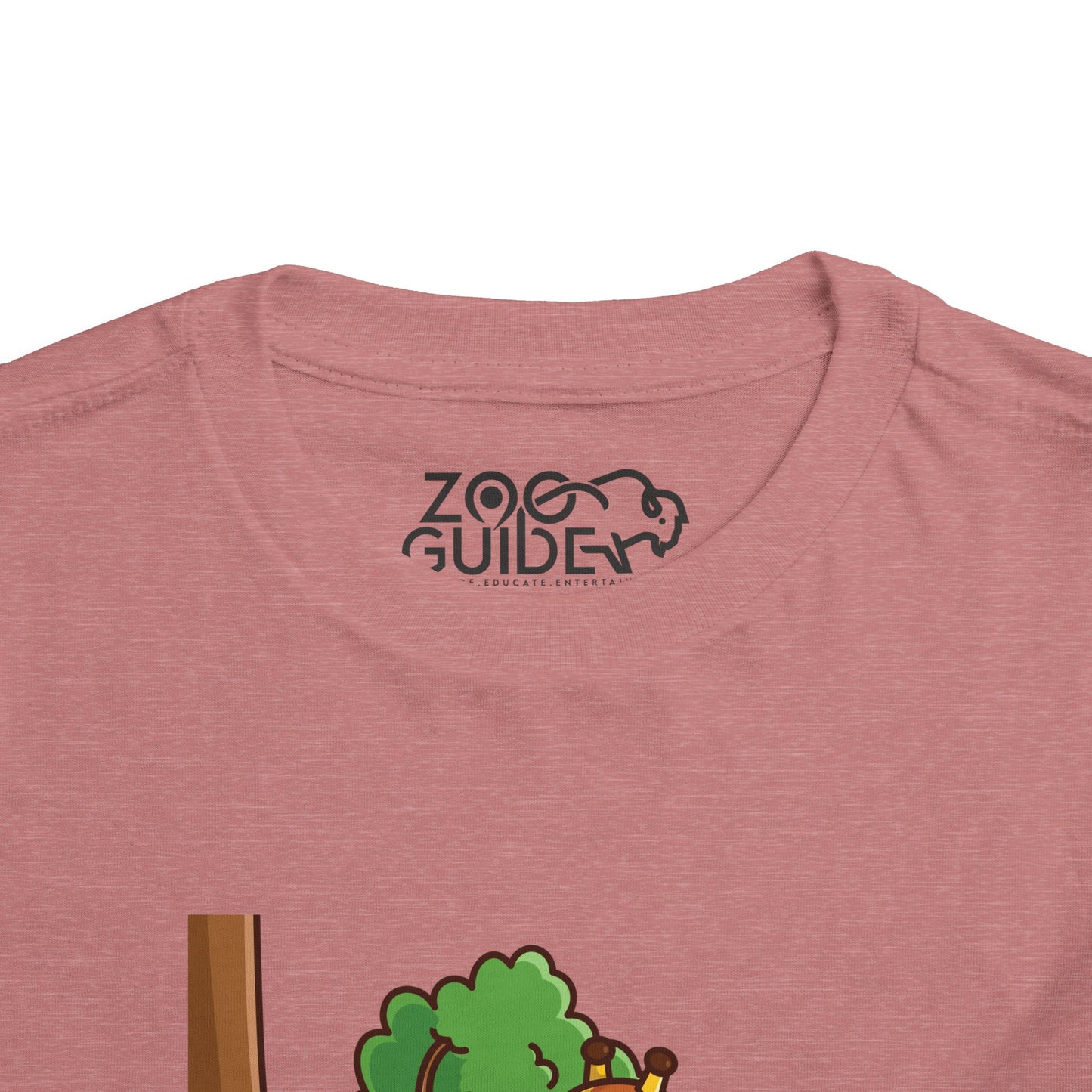 Giraffe Snackin' Kawaii Style Toddler Tee Shirt by Zoo Guide™