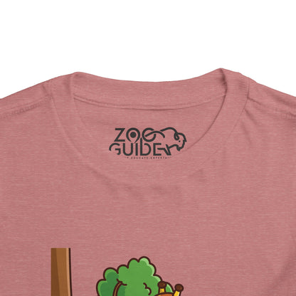 Giraffe Snackin' Kawaii Style Toddler Tee Shirt by Zoo Guide™