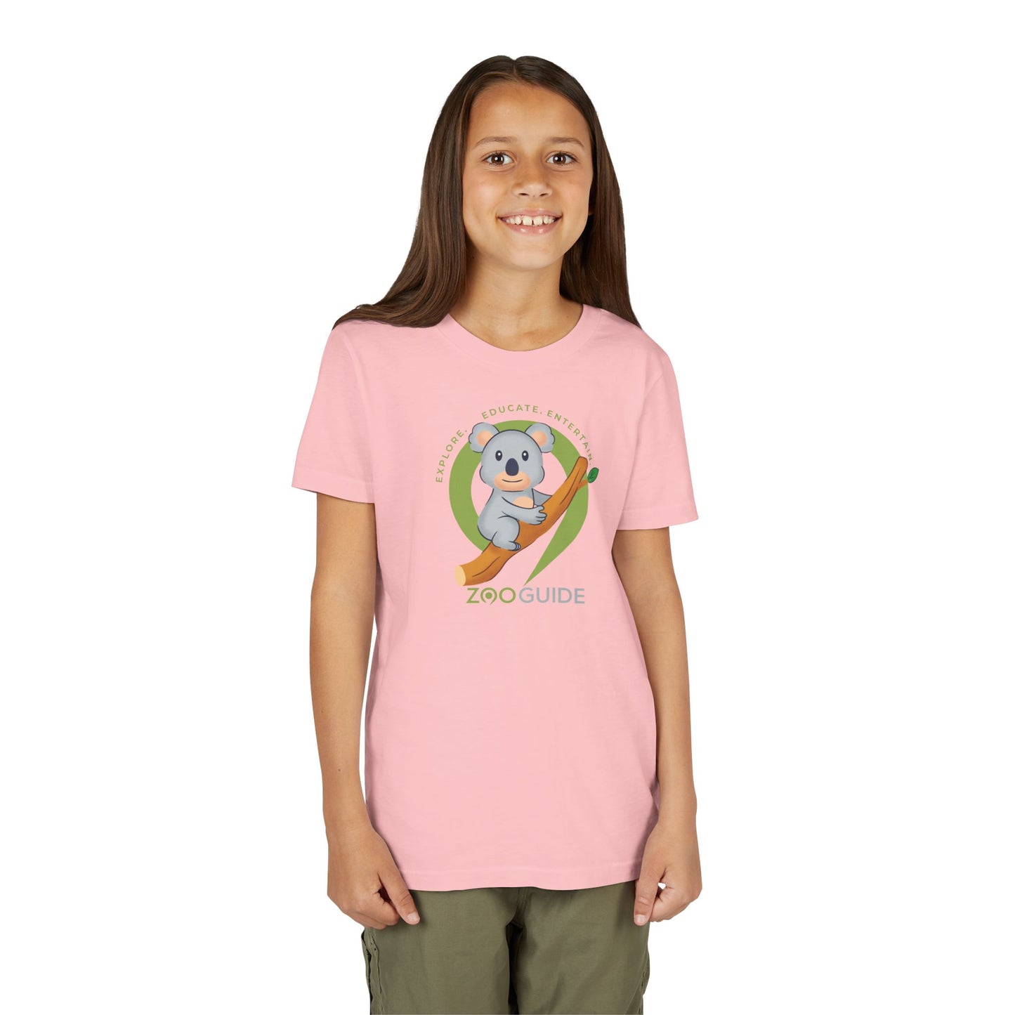 Koala on Branch in Zoo Guide™ Waypoint Icon Youth Tee Shirt by Zoo Guide™