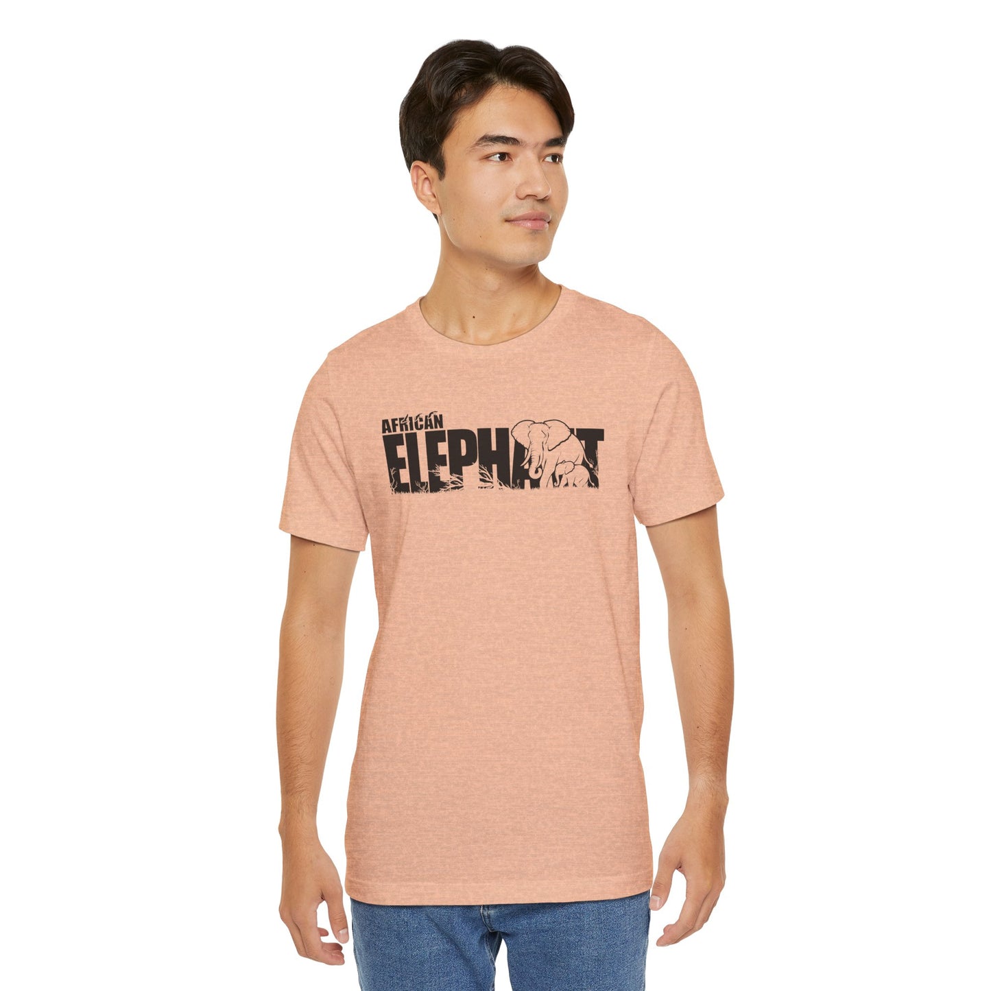 AFRICAN ELEPHANT Adult Unisex Tee Shirt by Zoo Guide™