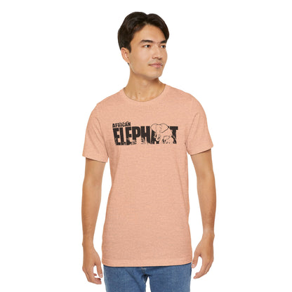 AFRICAN ELEPHANT Adult Unisex Tee Shirt by Zoo Guide™