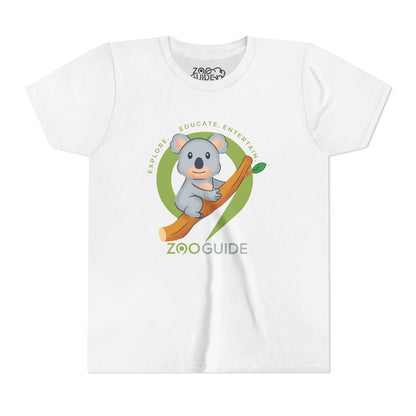 Koala on Branch in Zoo Guide™ Waypoint Icon Youth Tee Shirt by Zoo Guide™