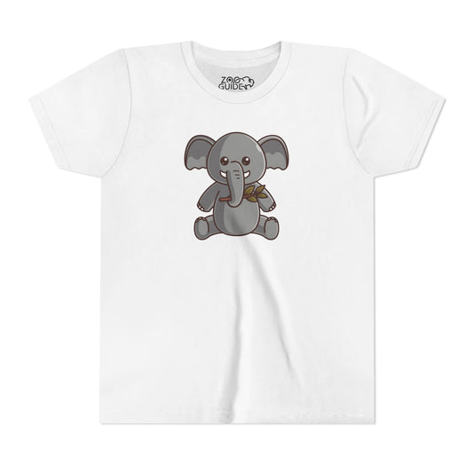 African Elephant Kawaii Style Youth Tee Shirt by Zoo Guide™