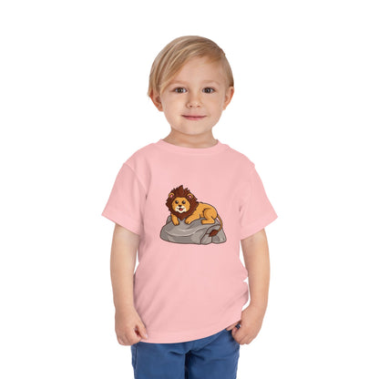 African Lion Hippo Kawaii Style Toddler Tee Shirt by Zoo Guide™