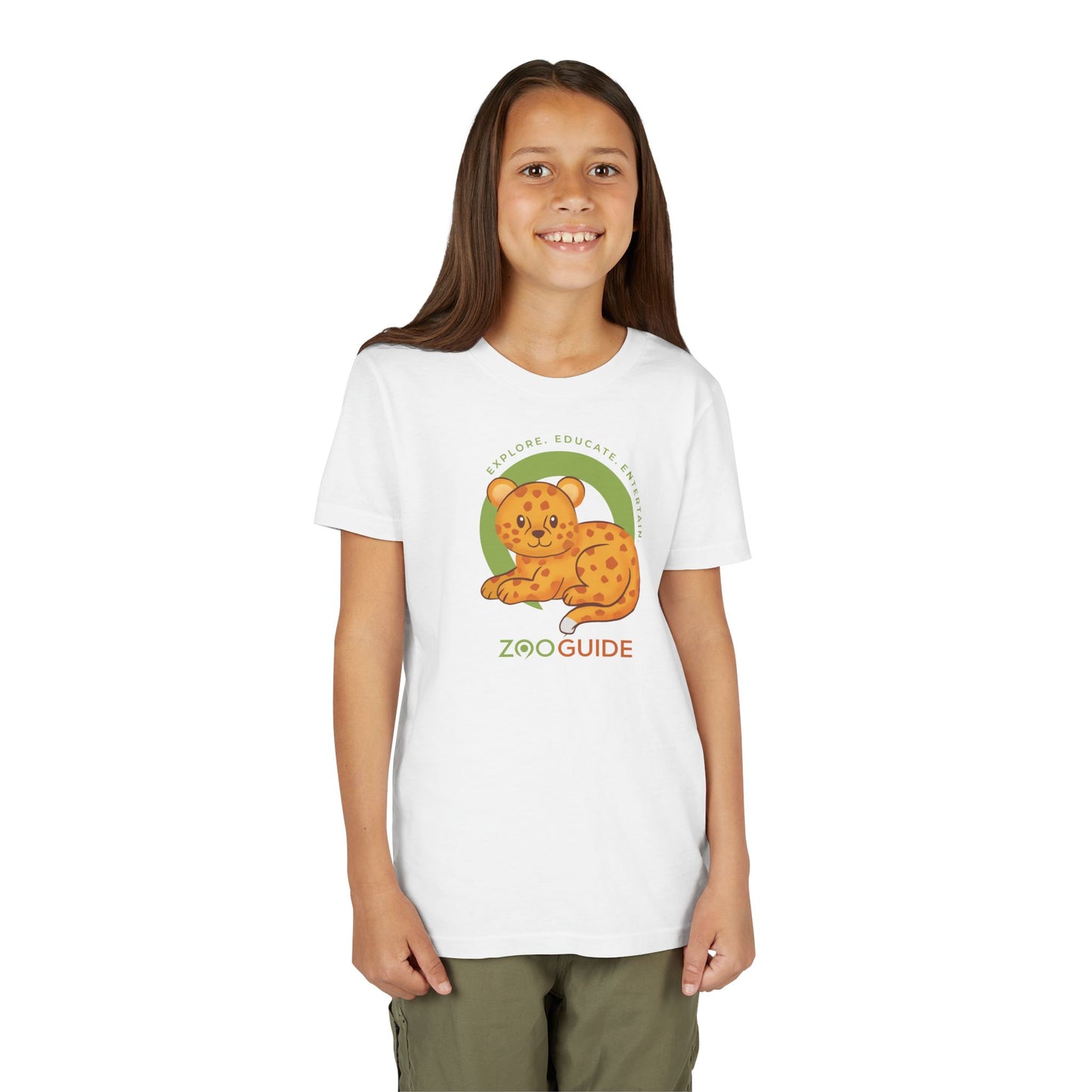 African Leopard in Zoo Guide™ Waypoint Icon Youth Tee Shirt by Zoo Guide™