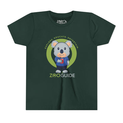 Koala with Cup in Zoo Guide™ Waypoint Icon Youth Tee Shirt by Zoo Guide™