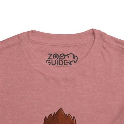 African Lion Kawaii Style Toddler Tee Shirt by Zoo Guide™