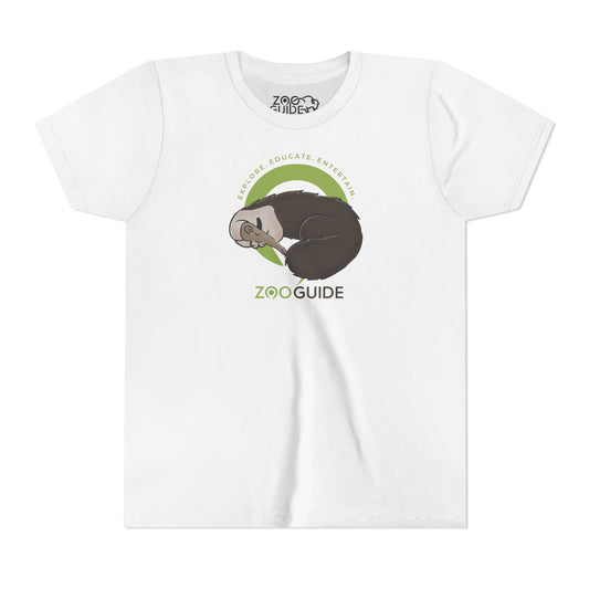 Giant Anteater Sleeping in Zoo Guide™ Waypoint Icon Youth Tee Shirt by Zoo Guide™