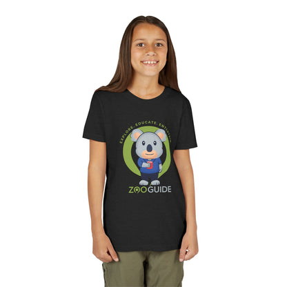 Koala with Cup in Zoo Guide™ Waypoint Icon Youth Tee Shirt by Zoo Guide™