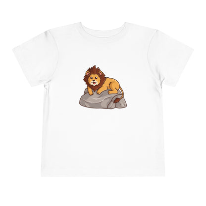 African Lion Hippo Kawaii Style Toddler Tee Shirt by Zoo Guide™