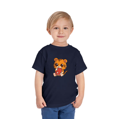 Tiger Snakin' Kawaii Style Toddler Tee Shirt by Zoo Guide™