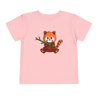 Red Panda Kawaii Style Toddler Tee Shirt by Zoo Guide™