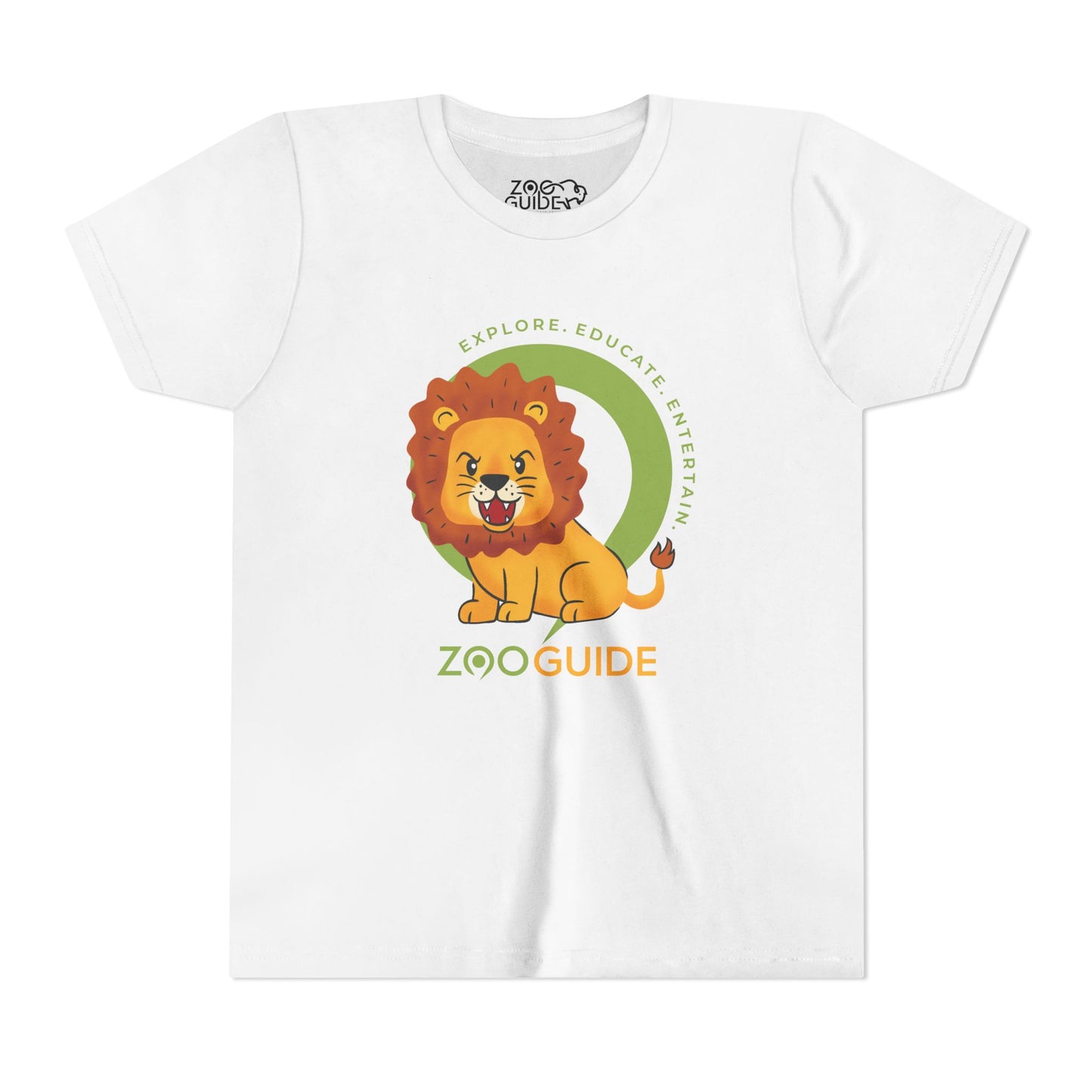 Lion Roaring in Zoo Guide™ Waypoint Icon Youth Tee Shirt by Zoo Guide™