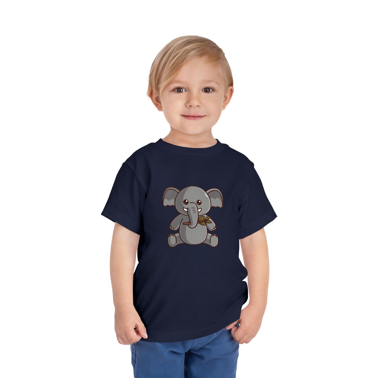 African Elephant Kawaii Style Toddler Tee Shirt by Zoo Guide™