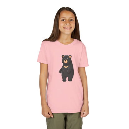 American Black Bear Standing Youth Tee Shirt by Zoo Guide™