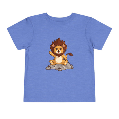 African Lion Kawaii Style Toddler Tee Shirt by Zoo Guide™