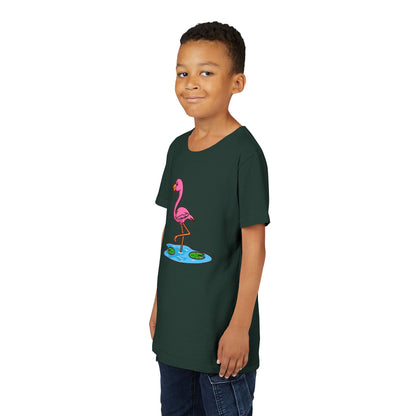 Flamingo Kawaii Style Youth Tee Shirt by Zoo Guide™