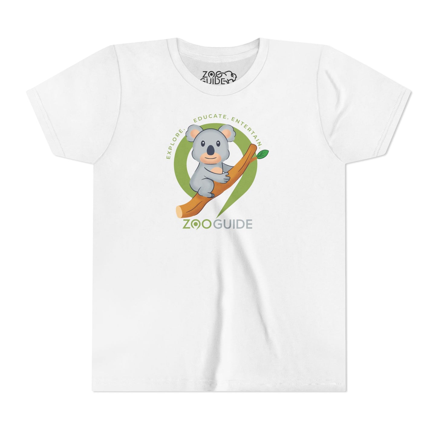 Koala on Branch in Zoo Guide™ Waypoint Icon Youth Tee Shirt by Zoo Guide™