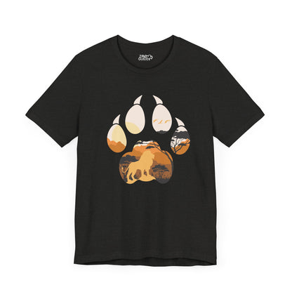 African Lion Print Adult Unisex Tee Shirt by Zoo Guide™