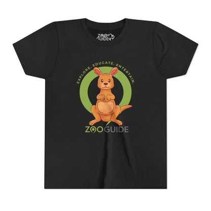 Red Kangaroo in Zoo Guide™ Waypoint Icon Youth Tee Shirt by Zoo Guide™