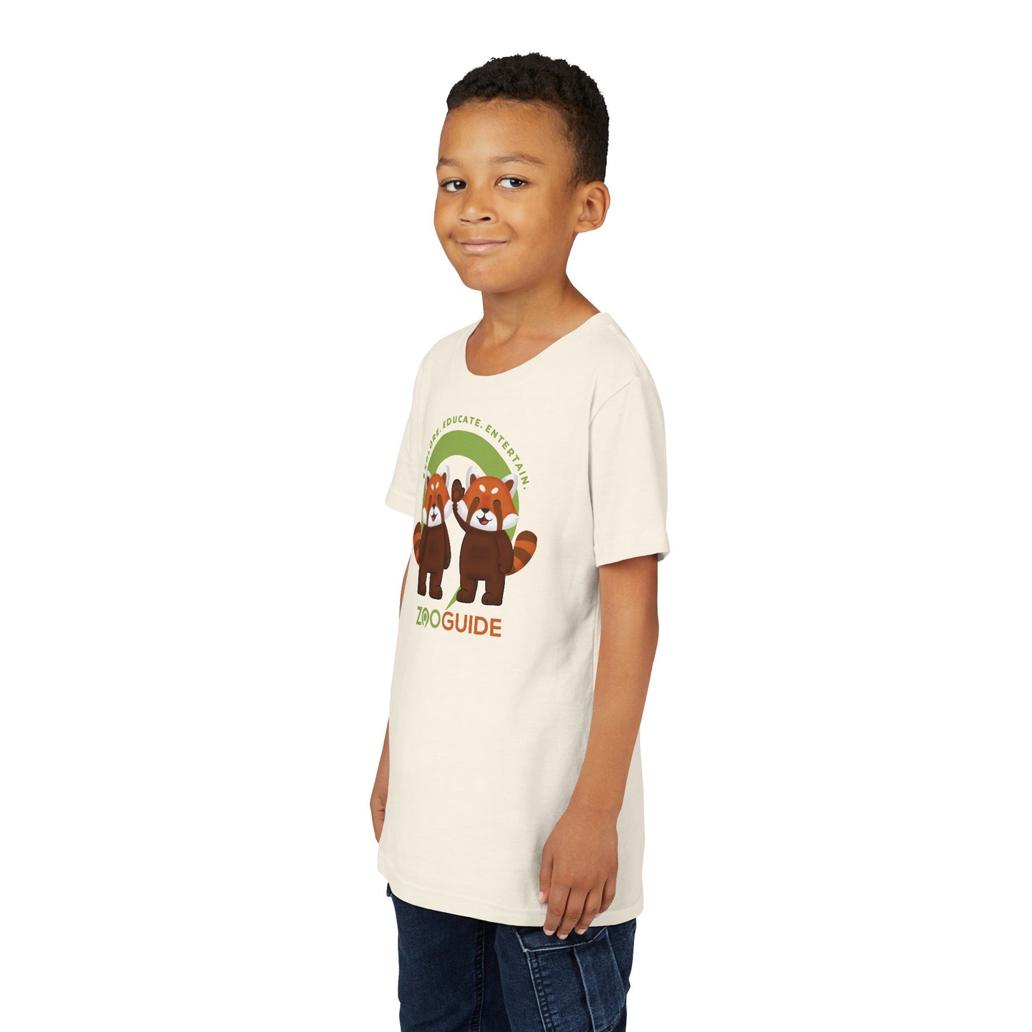 Red Panda Pals in Zoo Guide™ Waypoint Icon Youth Tee Shirt by Zoo Guide™