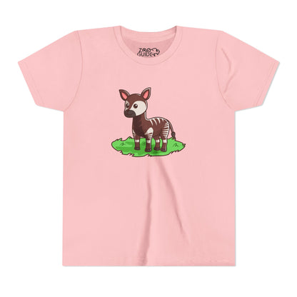 Okapi Kawaii Style Youth Tee Shirt by Zoo Guide™