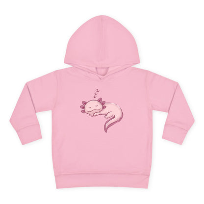 Axolotl Sleeping Toddler Pullover Fleece Hoodie by Zoo Guide™