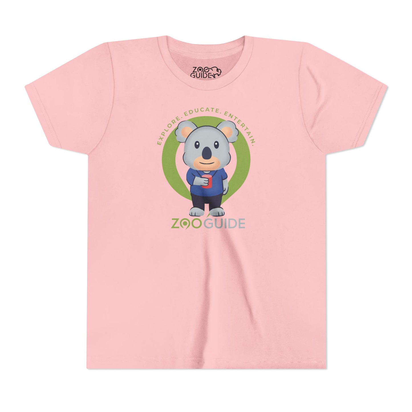 Koala with Cup in Zoo Guide™ Waypoint Icon Youth Tee Shirt by Zoo Guide™