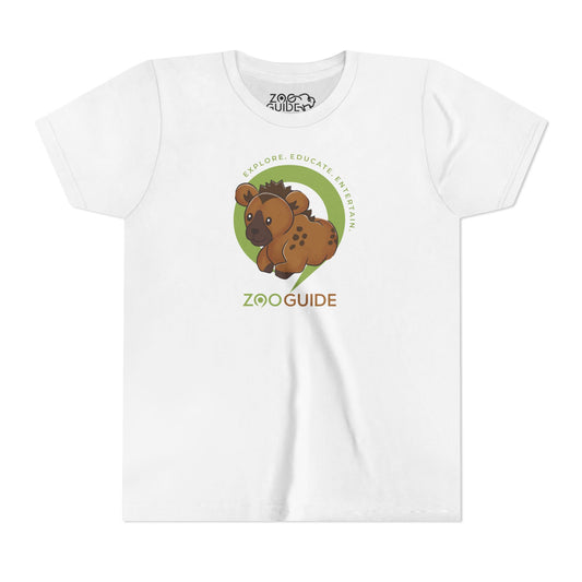 Spotted Hyena in Zoo Guide™ Waypoint Icon Youth Tee Shirt by Zoo Guide™