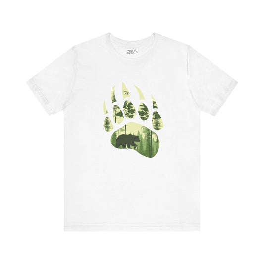 Bear Print Adult Unisex Tee Shirt by Zoo Guide™