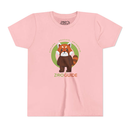 Red Panda Standing in Zoo Guide™ Waypoint Icon Youth Tee Shirt by Zoo Guide™