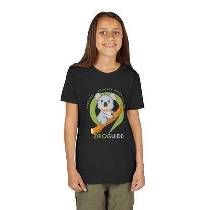 Koala on Branch in Zoo Guide™ Waypoint Icon Youth Tee Shirt by Zoo Guide™