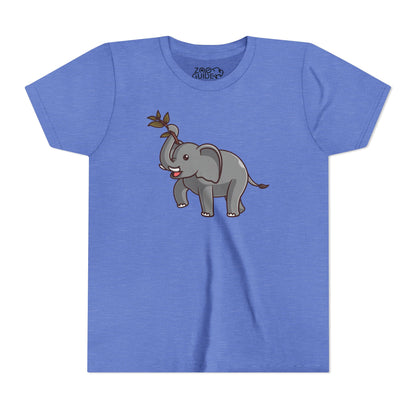 African Elephant Kawaii Style Youth Tee Shirt by Zoo Guide™