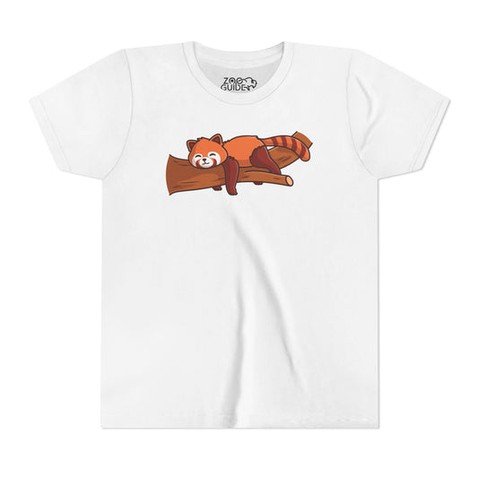 Red Panda Sleeping Kawaii Style Youth Tee Shirt by Zoo Guide™