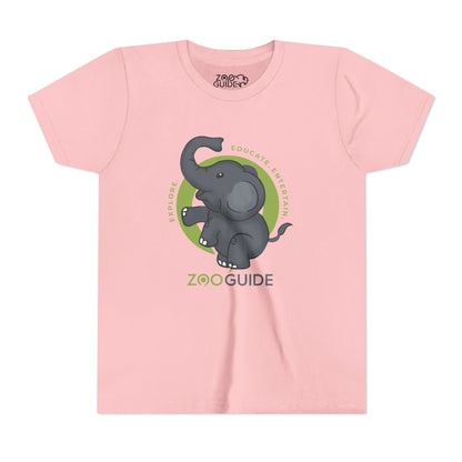 Dancing African Elephant in Zoo Guide™ Waypoint Icon Youth Tee Shirt by Zoo Guide™