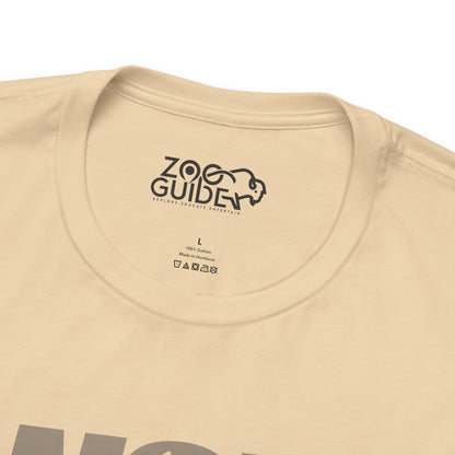 WOLF Color Adult Unisex Tee Shirt by Zoo Guide™