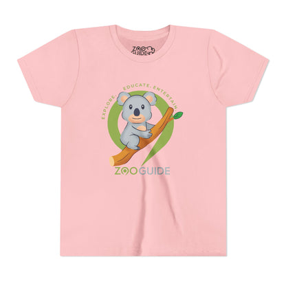 Koala on Branch in Zoo Guide™ Waypoint Icon Youth Tee Shirt by Zoo Guide™