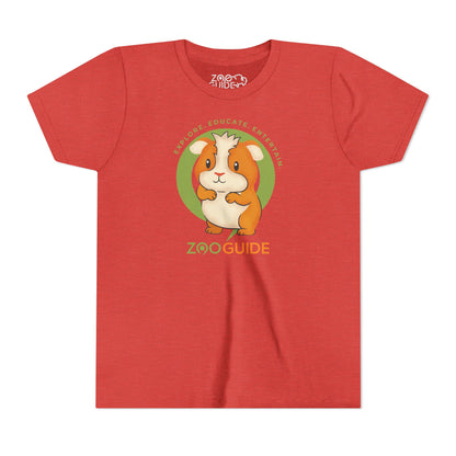 Guinea Pig Standing in Zoo Guide™ Waypoint Icon Youth Tee Shirt by Zoo Guide™