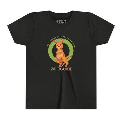 Red Kangaroo in Zoo Guide™ Waypoint Icon Youth Tee Shirt by Zoo Guide™